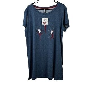 Jacklyn intimates Christmas Dress Short sleeve size XL